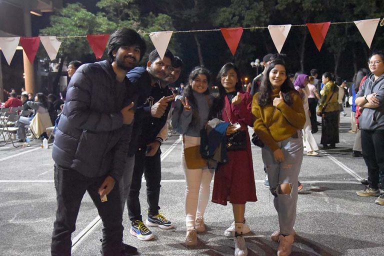 Foreign students from different countries participated in the event