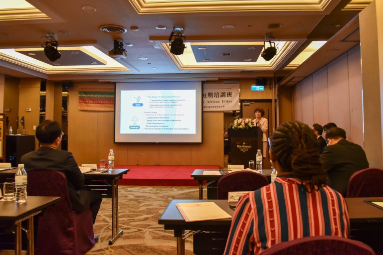 keynote speech on the topics of "Taiwan-Africa Agricultural Cooperation"by Dr. Grace Lih-Fang Lin, Director-General, Department of International Affairs, Ministry of Agriculture